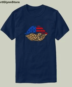 Vicky Xu's Store Store Tops For 4th Of July Women Plus Size Lips Independence Day Print Short Sleeve T-Shirt Vogue Couple Clothes Souvenir White Top Women Clothing