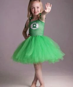 Onlineamericanstore Superheroes Kids Costumes Green Lantern Tutu Dress, Superhero Tutu Dress, Halloween Costume, Green Lantern Dress, Marvel Tutu Dress,