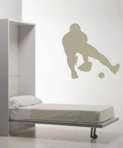 Onlineamericanstore Patriotic Stickers Base Ball Fielder Wall Applique, Fielder Decal, Baseball Decal, Baseball Wall Mural, Baseball Player Decal, Baseball Wall Design, S34