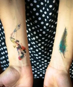 Onlineamericanstore Halloween Temporary Tekashi69 Tattoos Sets Birds And Feather Temporary Tattoos