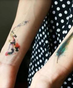 Onlineamericanstore Halloween Temporary Tekashi69 Tattoos Sets Birds And Feather Temporary Tattoos