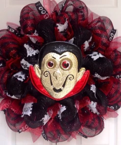 Online American Store Vampire Wreath, Vampire Decor, Halloween Decor, Halloween Wreath, Scary Wreath, Scary Halloween Wreath, Vampires, Halloween
