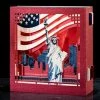 Onlineamericanstore Independence Day Gift USA Gift New York Gifts 4th July Pop Up Card The Statue Of Liberty United States Gift America Souvenir USA Flag Favor Gift Collection