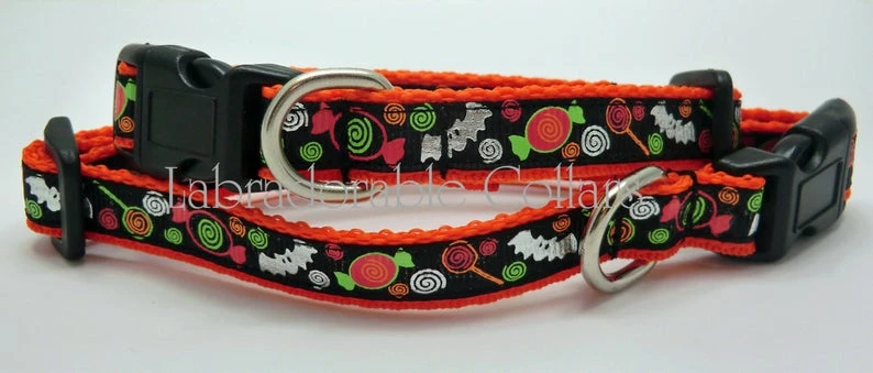 Onlineamericanstore Halloween Dog Collar 1/2 Width Bat Dog Collar Collection 4 Onlineamericanstore Halloween Dog Collar 1/2 Width Bat Dog Collar Collection