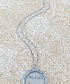 Onlineamericanstore Me And You Floating Locket, Me And You Necklace, Wife Locket, Wife Necklace, Wife Anniversary Gift, Couples Locket, Bridal Shower Gift Gift Collection