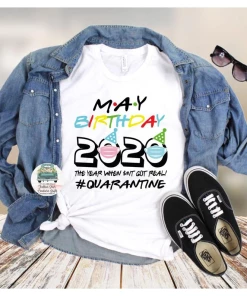 Onlineamericanstore Quaranitine Birthday Gifts May Birthday 2020 The Year Shit Got Real #Quarantined, May Quarantined Birthday, Birthday Quarantine Princess, Quarantined Birthday