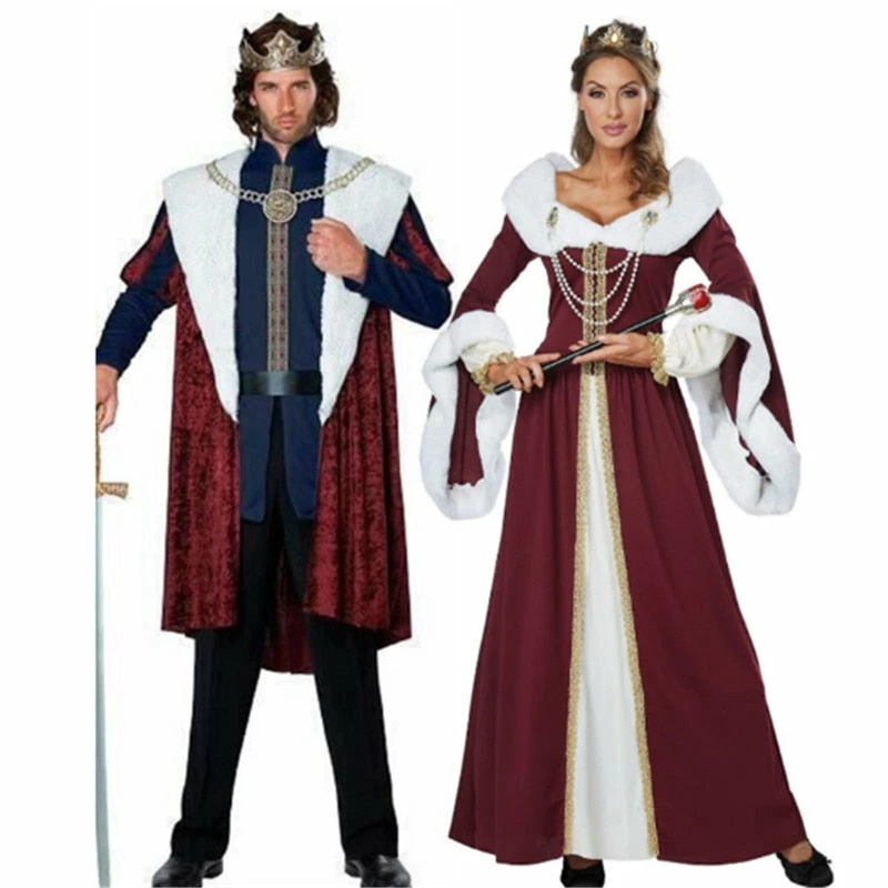 Online American Store Couple Halloween Costume Luxurious Halloween Royal Retro Couple Costumes European Court King Queen Cosplay Clothing Christmas Party Costume For Couple 5 Online American Store Couple Halloween Costume Luxurious Halloween Royal Retro Couple Costumes European Court King Queen Cosplay Clothing Christmas Party Costume For Couple