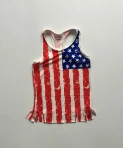 Girlymax No.2 Store Kids Clothing New July 4th Summer Baby Girls Clothes Navy Red Stripes Stars Cotton Top Shirts Raglans Boutique Mommy & Me Family Look Tassels