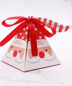 The American Store 10 PCS/Set Merry Christmas Candy Box Bag Christmas Tree Paper Santa Claus Gift Box Pyramid Party Chocolate Box Christmas Decor 12 The American Store 10 PCS/Set Merry Christmas Candy Box Bag Christmas Tree Paper Santa Claus Gift Box Pyramid Party Chocolate Box Christmas Decor