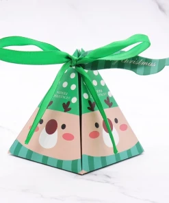 The American Store 10 PCS/Set Merry Christmas Candy Box Bag Christmas Tree Paper Santa Claus Gift Box Pyramid Party Chocolate Box Christmas Decor 13 The American Store 10 PCS/Set Merry Christmas Candy Box Bag Christmas Tree Paper Santa Claus Gift Box Pyramid Party Chocolate Box Christmas Decor