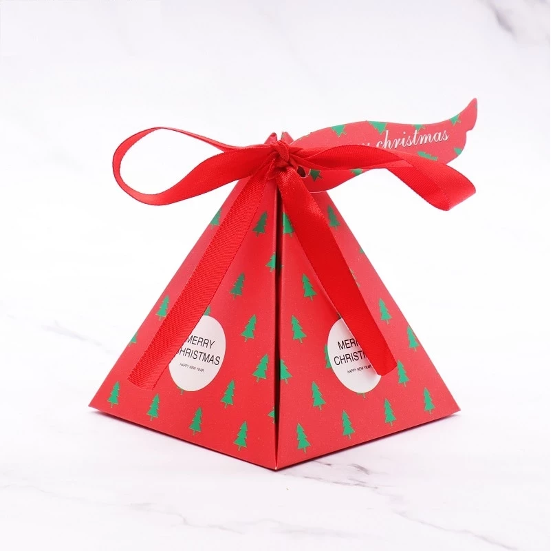 The American Store 10 PCS/Set Merry Christmas Candy Box Bag Christmas Tree Paper Santa Claus Gift Box Pyramid Party Chocolate Box Christmas Decor 7 The American Store 10 PCS/Set Merry Christmas Candy Box Bag Christmas Tree Paper Santa Claus Gift Box Pyramid Party Chocolate Box Christmas Decor