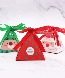 The American Store 10 PCS/Set Merry Christmas Candy Box Bag Christmas Tree Paper Santa Claus Gift Box Pyramid Party Chocolate Box Christmas Decor 15 The American Store 10 PCS/Set Merry Christmas Candy Box Bag Christmas Tree Paper Santa Claus Gift Box Pyramid Party Chocolate Box Christmas Decor