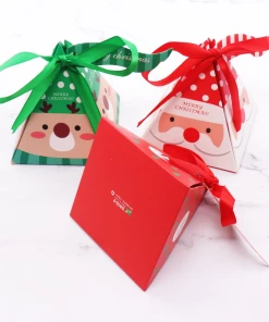 The American Store 10 PCS/Set Merry Christmas Candy Box Bag Christmas Tree Paper Santa Claus Gift Box Pyramid Party Chocolate Box Christmas Decor 16 The American Store 10 PCS/Set Merry Christmas Candy Box Bag Christmas Tree Paper Santa Claus Gift Box Pyramid Party Chocolate Box Christmas Decor