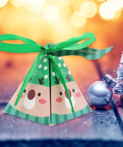 The American Store 10 PCS/Set Merry Christmas Candy Box Bag Christmas Tree Paper Santa Claus Gift Box Pyramid Party Chocolate Box Christmas Decor 17 The American Store 10 PCS/Set Merry Christmas Candy Box Bag Christmas Tree Paper Santa Claus Gift Box Pyramid Party Chocolate Box Christmas Decor