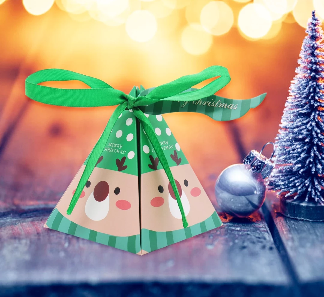 The American Store 10 PCS/Set Merry Christmas Candy Box Bag Christmas Tree Paper Santa Claus Gift Box Pyramid Party Chocolate Box Christmas Decor 10 The American Store 10 PCS/Set Merry Christmas Candy Box Bag Christmas Tree Paper Santa Claus Gift Box Pyramid Party Chocolate Box Christmas Decor