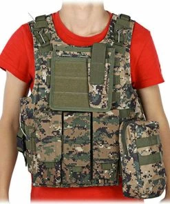 Life Lies In Movement Store Tactical Vest Amphibious Battle Military Molle Waistcoat Combat Assault Plate Carrier Vest Hunting Protection Vest Camouflage