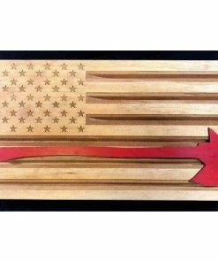 The American Store Thin Red Line - American Flag Challenge Coin Display - Firefighter Coin Holder - Axe Flag - Customizable 10 The American Store Thin Red Line - American Flag Challenge Coin Display - Firefighter Coin Holder - Axe Flag - Customizable