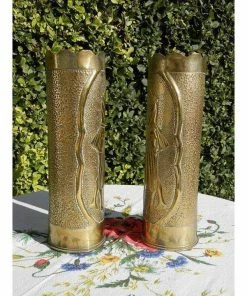 The American Store American Vintage Collection Vintage WW1 American Trench Art Shell Cases. Militaria World War 1. Antique Brass Artillery Shell Case Vases. Sweet Hearts. Remington Gun. 17 The American Store American Vintage Collection Vintage WW1 American Trench Art Shell Cases. Militaria World War 1. Antique Brass Artillery Shell Case Vases. Sweet Hearts. Remington Gun.