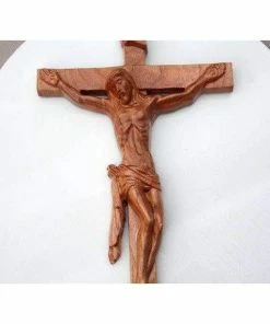 The American Store Wooden Wall Crucifix ~ Catholic Wall Art ~ Jesus Christ ~ Catholic Etsy ~ Church Decor ~ Catholic On Etsy ~ Wedding Gift ~ Wood Anniversary American Vintage Collection