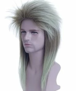 The American Store Freedom Mullets Headband Wig - Red, White, And Mullet Unisex Mullet Wig 70s 80s