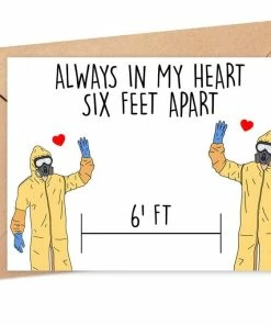 Onlineamericanstore Quarantine Birthday Card, I Miss You Quarantine Gift, Happy Birthday Quarantine Card, Funny Anniversary Card, Social Distance Birthday Card Quaranitine Birthday Gifts