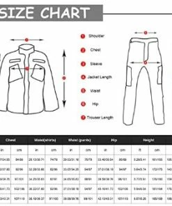 The American Store Military Clothing & Accessories LANBAOSI Men's Tactical Jacket And Pants Military Camo Hunting ACU Uniform 2PC Set Army Multicam Apparel Suit