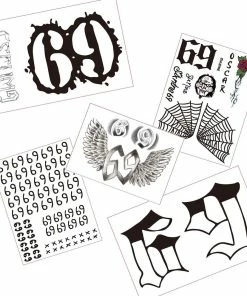 The American Store Halloween Temporary Tekashi69 Tattoos Tekashi 69 Neck Temporary Tattoo Set - Tekashi69 Halloween Costume | Rappers Temporary Tattoos