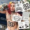 The American Store Halloween Temporary Tekashi69 Tattoos Tekashi 69 Neck Temporary Tattoo Set - Tekashi69 Halloween Costume | Rappers Temporary Tattoos