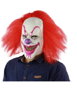 The American Store Halloween Mask Scary Clown Latex Full Face Mask Big Mouth Red Hair Nose Cosplay Horror Masquerade Adult Ghost Party For Props Halloween Costumes 8 The American Store Halloween Mask Scary Clown Latex Full Face Mask Big Mouth Red Hair Nose Cosplay Horror Masquerade Adult Ghost Party For Props Halloween Costumes