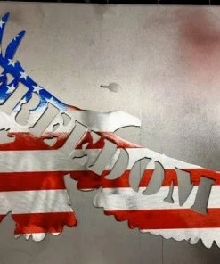 The American Store Freedom Sign, American Flag Wall Art, Wood Wall Art, Rustic American Flag, Patriotic Wall Art, Wooden Wall Art, American Flag Decor